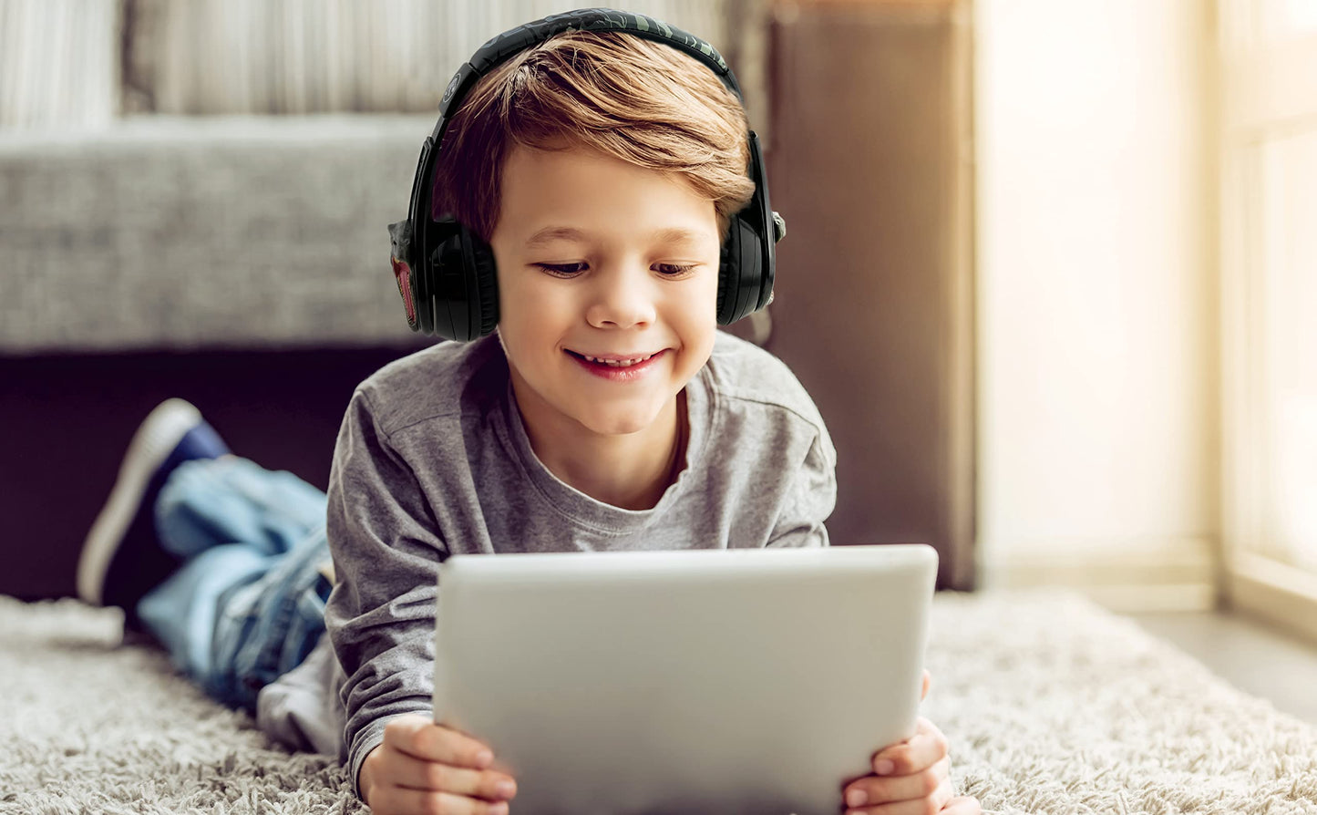 Jurassic World Bluetooth Headphones for Kids, Wireless Headphones