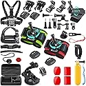 SmilePowo 51-in-1 Action Camera Accessories Kit for GoPro Hero 11 10 9 8 Max 7 6 5 4 3 3+ 2 1 Black GoPro 2018 Session Fusion Silver White Insta360