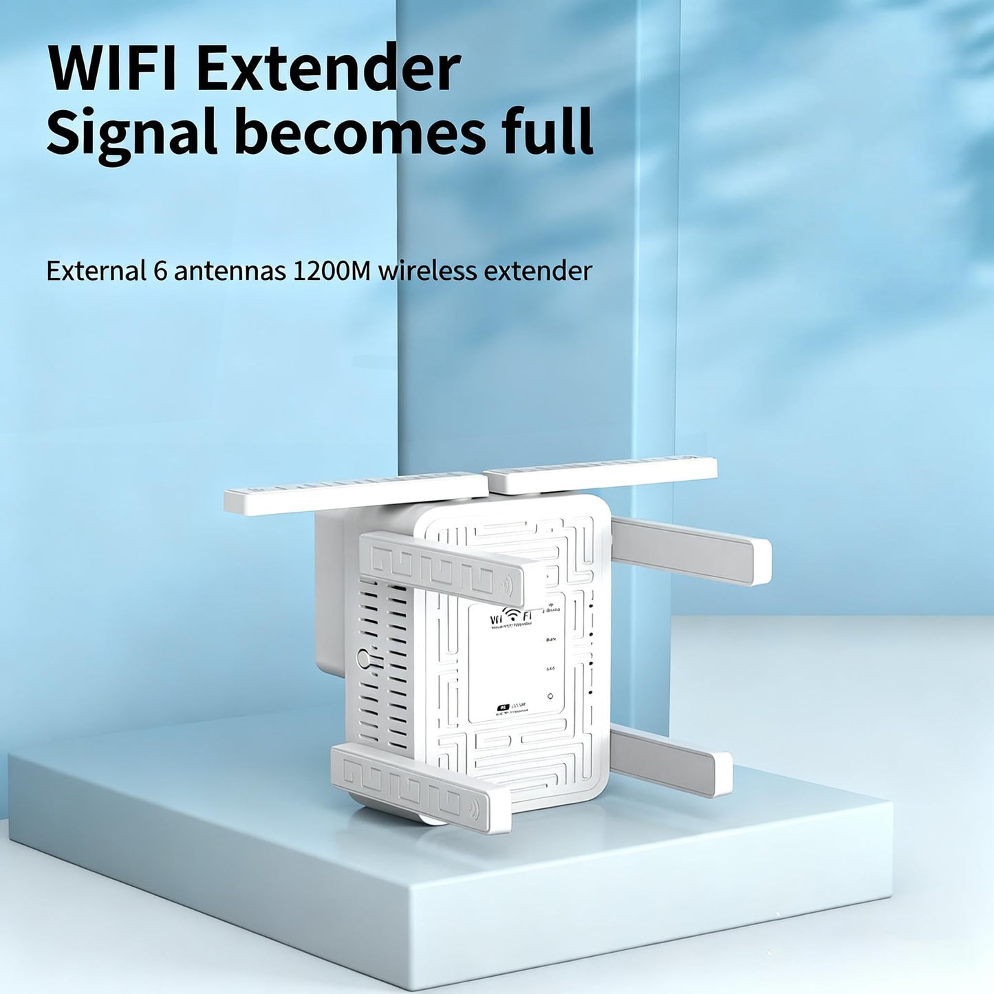 WiFi Extender Signal Booster for Home,New 6X Faster Wireless WiFi Repeater with Ethernet Port, AC1900Mbps Dual Band, Covers up to 12880 sq.ft & 105