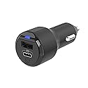 SCOSCHE CPDA2C8-SP Certified Powervolt USB Type-C and Type-A Fast Car Charger for All Power Delivery 3.0, 2.0 and Standard USB-C or USB-A Devices