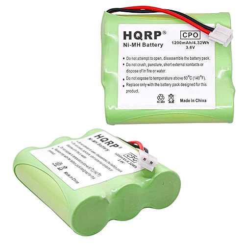 HQRP 2-Pack Phone Battery Compatible with Casio 1350/3201010 3201012 3201014 CP-1260 CP-1275 CP-1475 CP2070 CP2575 CP280 CP-720 CP-725 CP749 CP-750