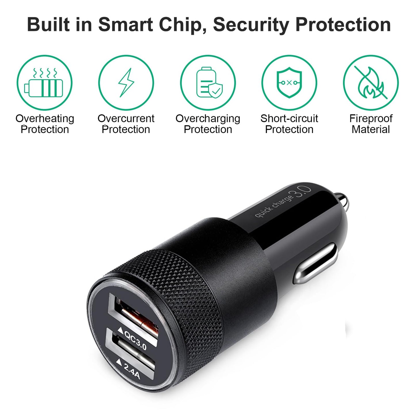 for Samsung Galaxy S26+ S26 S25 FE, Fast Car Charger Adapter with Type C 6ft Cable for Samsung Galaxy S25 Edge Ultra Plus S25+, S23 S22 S21 S20 S10e