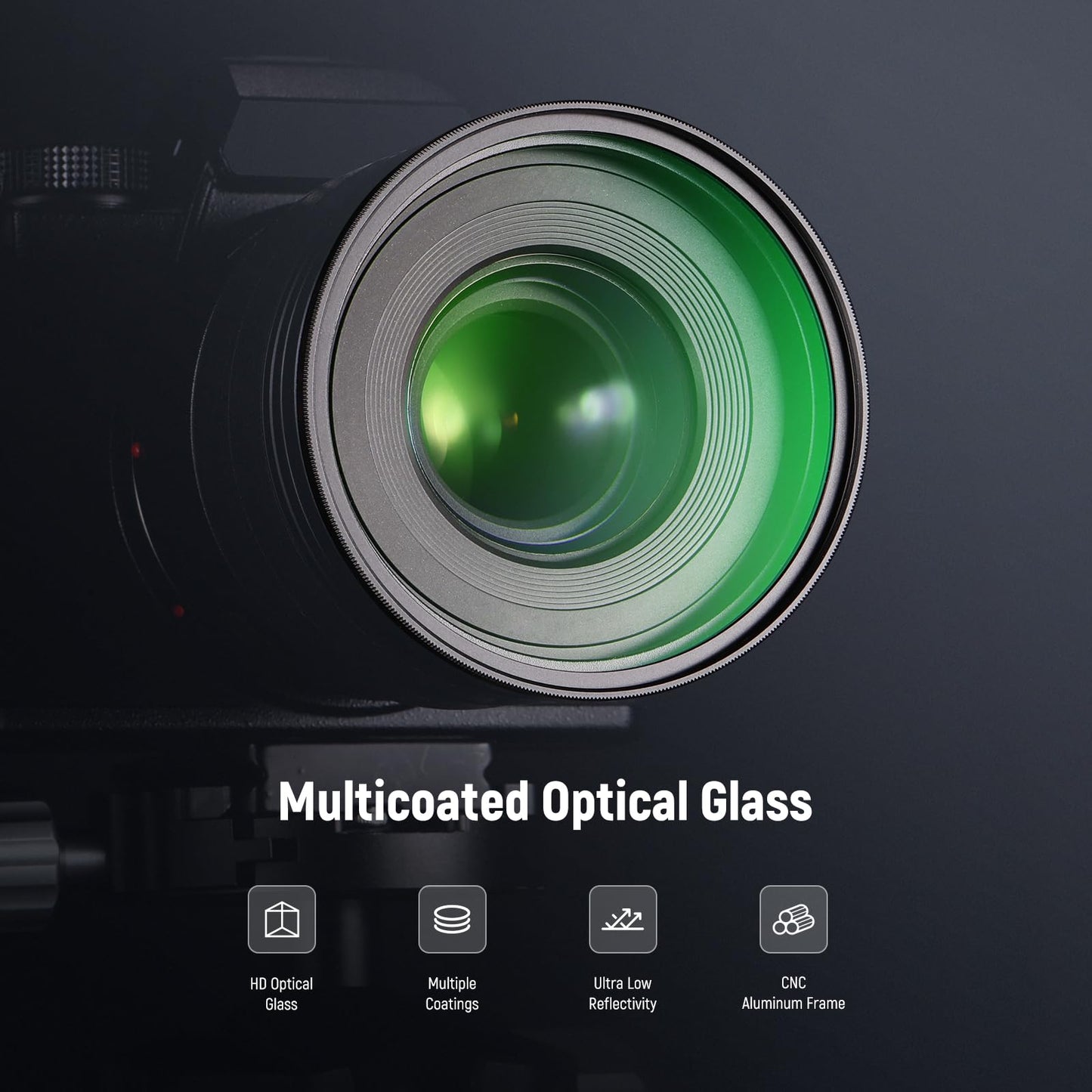 NEEWER 58mm MC UV Protection Filter with Lens Cap, Multi Resistant Nano Coatings/HD Optical Glass/Water Repellent/Scratch Resistant/Aluminum Alloy