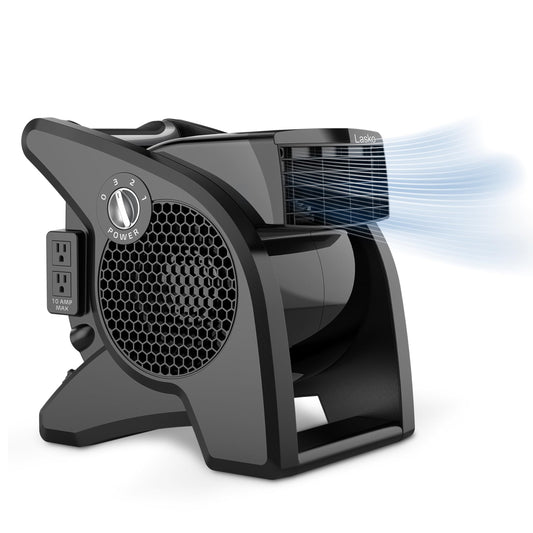 Lasko High Velocity Portable Pivoting Blower Fan - 15" - U15617 - Black