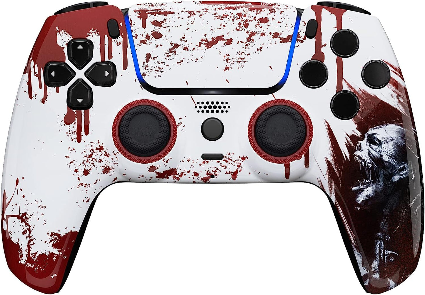 Custom Controllerzz Custom Wireless Controller Compatible with PS5 - Multiple Designs Available (PS5 Bloody Zombie)