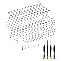 Risidamoy for iPhone 11 PRO MAX Complete Full Screws Set Replacement 11PROMAX with 5-Point Pentalobe Screws Repair with 4 Screwdrivers for A2161 A2220