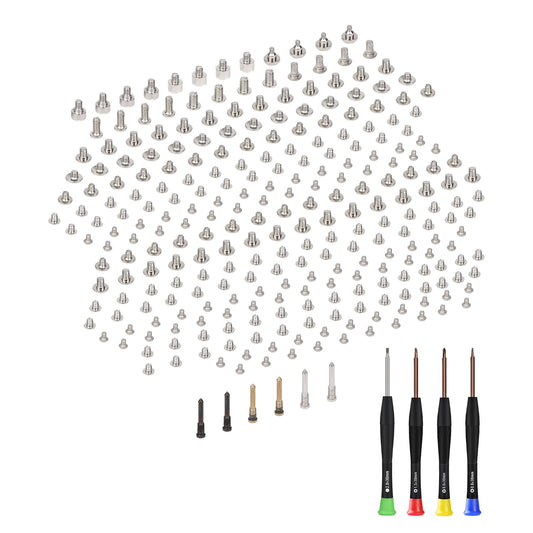 Risidamoy for iPhone 11 PRO MAX Complete Full Screws Set Replacement 11PROMAX with 5-Point Pentalobe Screws Repair with 4 Screwdrivers for A2161 A2220