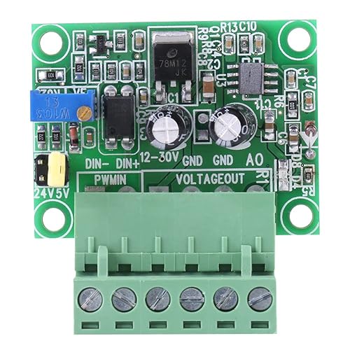 PWM Converter Module 1-3KHZ 0-10V PWM to Voltage Adjustable Digital Analog Converter Module PLC