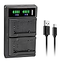 Kastar LTD2 USB Battery Charger Replacement for JVC Everio GZ-MG980 GZ-MG980-A GZ-MG980-R GZ-MG980-S, Everio GZ-MS110 GZ-MS110BEK GZ-MS110BEU