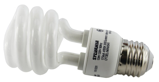 OSRAM SYLVANIA GIDDS-611132 611132 Dulux El Spiral Compact Fluorescent Lamp, Mini, 13W, 4100K, 82 CRI, Medium Base, 120V s