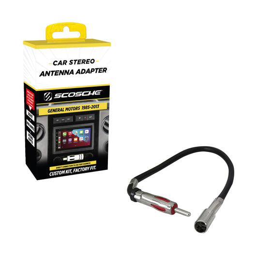 Scosche MDA1B Micro/Delco Antenna Adapter for Aftermarket Car Stereo Compatible with Select 1985-2013 GM and Import Vehicles - Car Radio Antenna