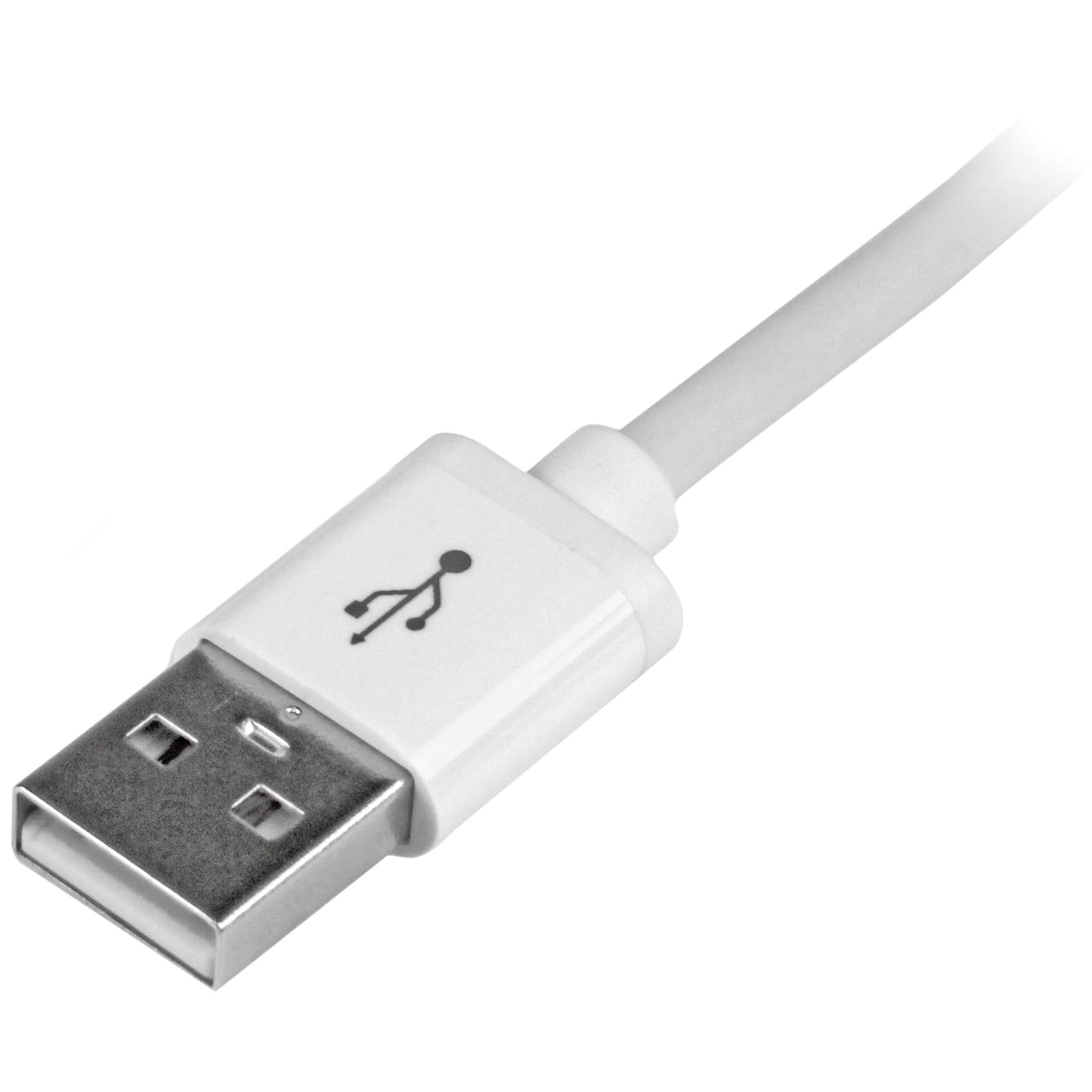 StarTech.com 2m (6ft) Long White Apple 8-pin Lightning Connector to USB Cable for iPhone / iPod / iPad - Charge and Sync Cable (USBLT2MW)