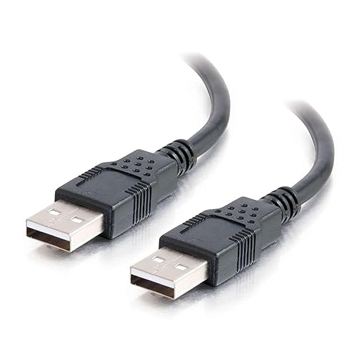 1m USB A Male/A Male Cable - Black