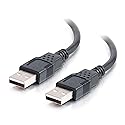 1m USB A Male/A Male Cable - Black
