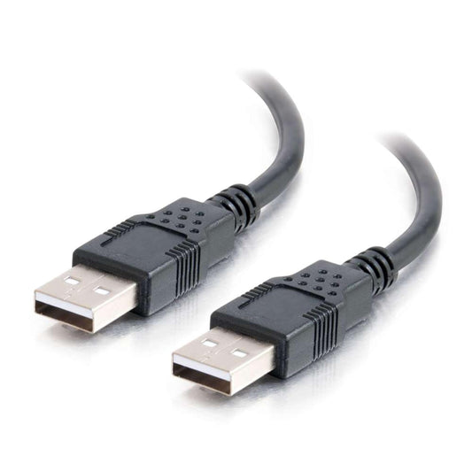 1m USB A Male/A Male Cable - Black