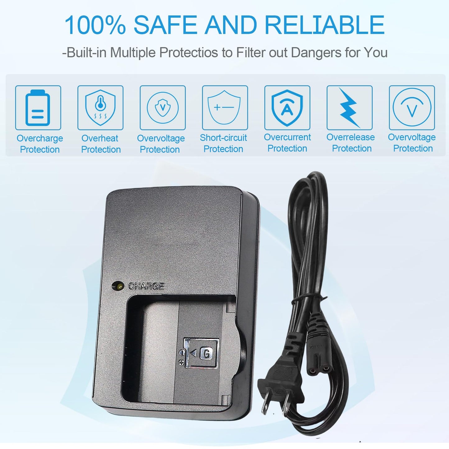BC-CSGB NP-BG1 NP-FG1 Battery Charger Compatible with Sony Cybershot