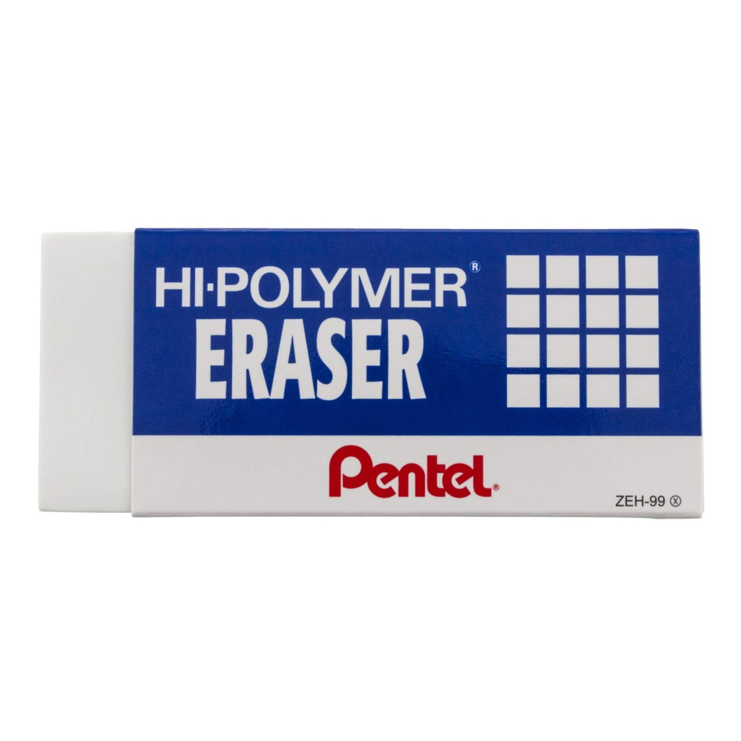 Pentel Hi-Polymer Eraser, Jumbo Size 12 pack(ZEH-20)