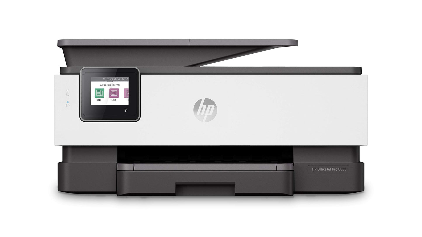 HP OfficeJet Pro 8035 All-in-One Wireless Printer - Includes 8 Months of Ink, Instant Ink, Works with Alexa - Basalt (5LJ23A)