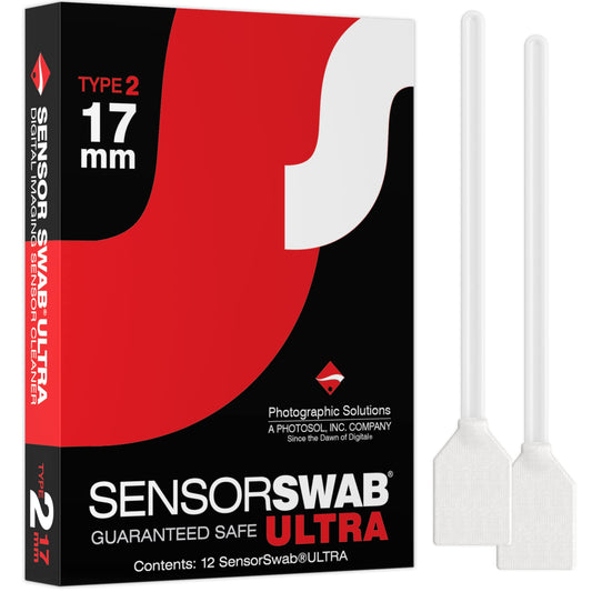 Photographic Solutions Sensor Swab Ultra 17mm Type-2 Digital Imaging Sensor Cleaner Swabs for Cleaning APS-C Mirrored or Mirrorless Cameras. Sensor