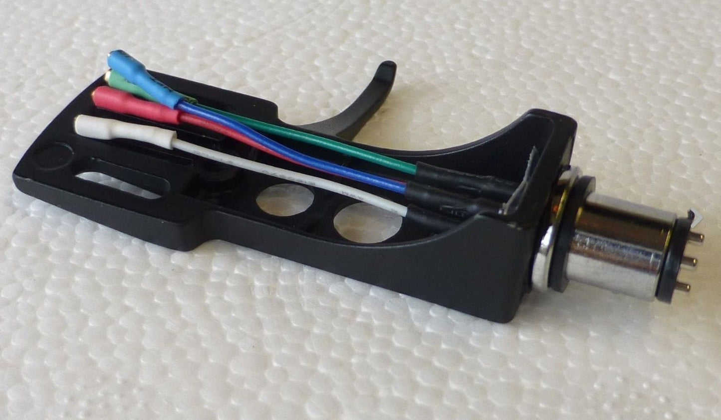 ZXPC Black Plastic Turntable Headshell for Technics SL-1200 & Other Turntables with RCA/Auxiliary Connectivity