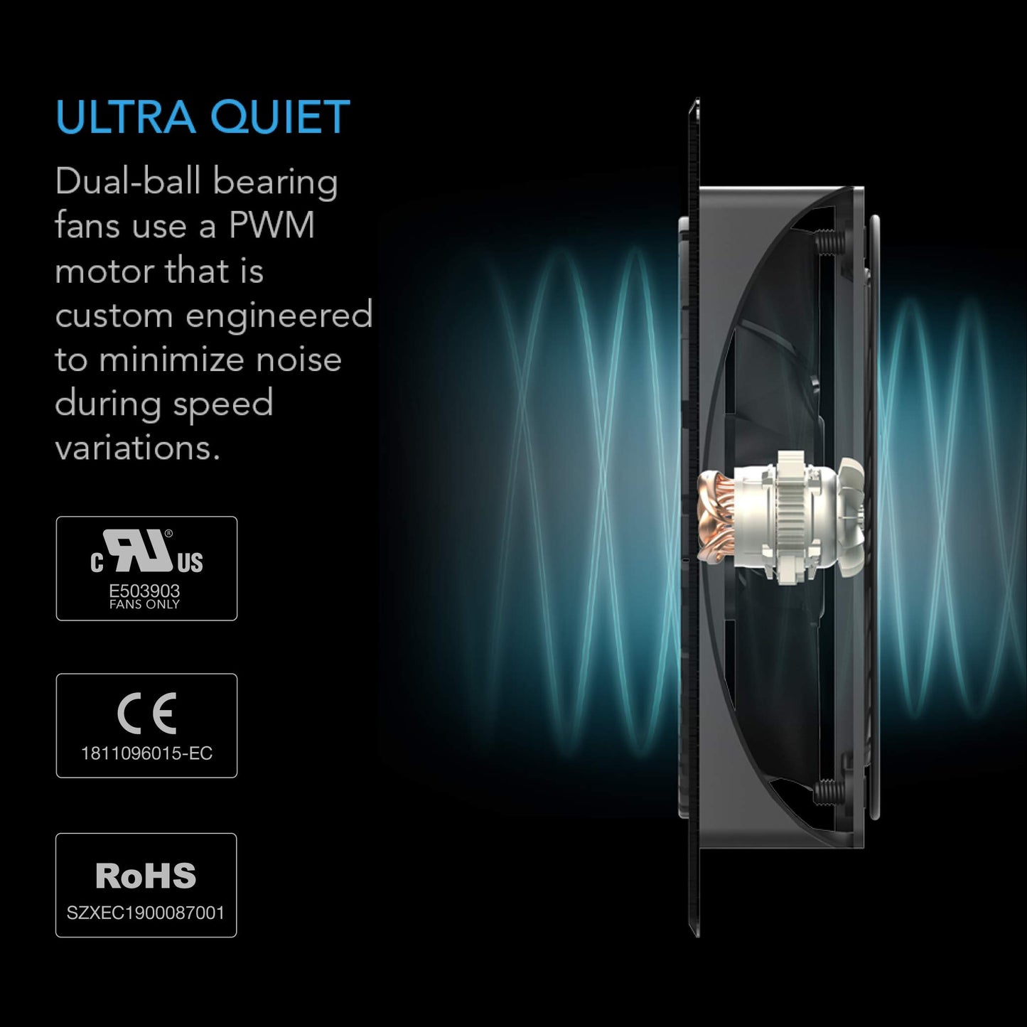 AC Infinity AIRPLATE T8, Quiet Cooling Dual-Fan System 6" with Thermostat Control, for Home Theater AV Cabinets