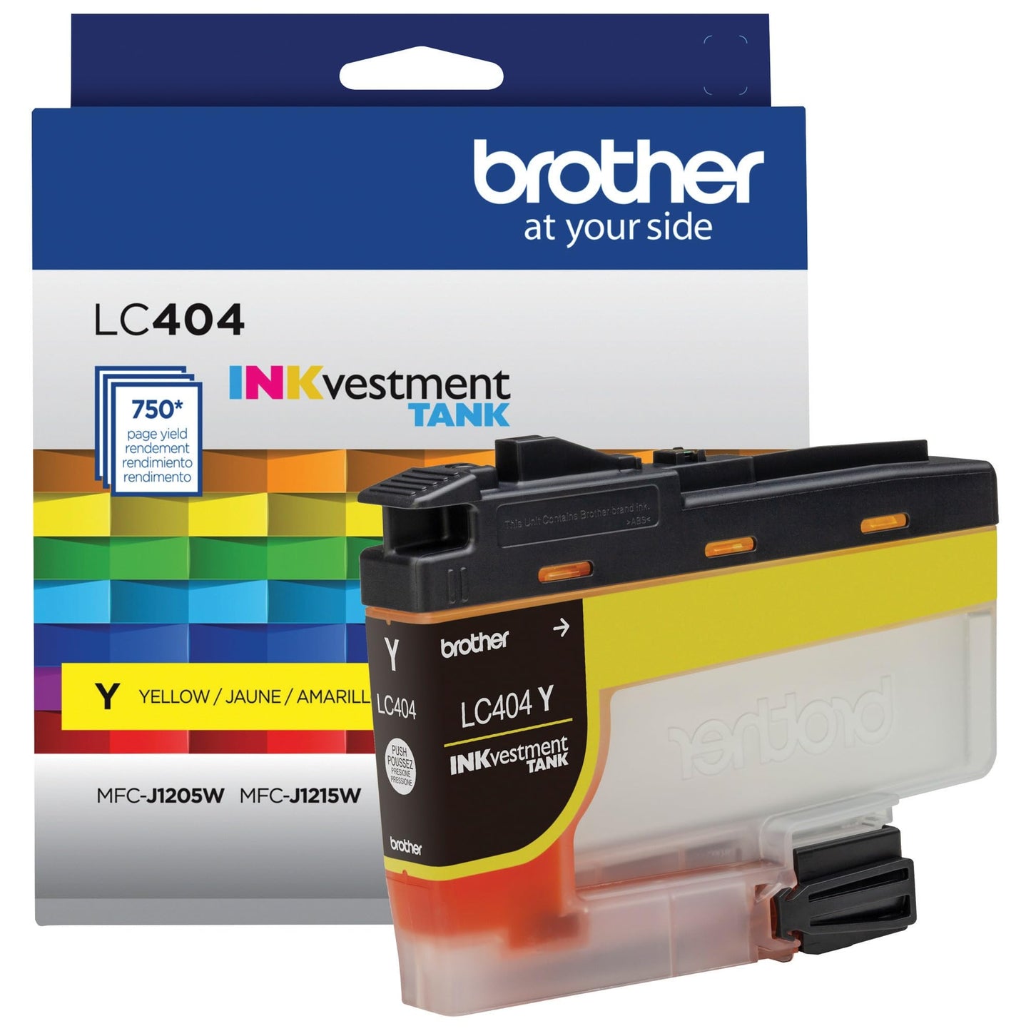 Brother Genuine LC404Y Yellow INKvestment Tank Ink Cartridge