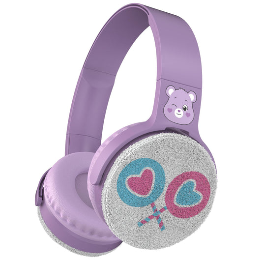 Care Bears Plush Wireless Headphones - Bluetooth, Kid-Friendly, Durable Design with Comfort Ear Cups, 8 Hours Playtime