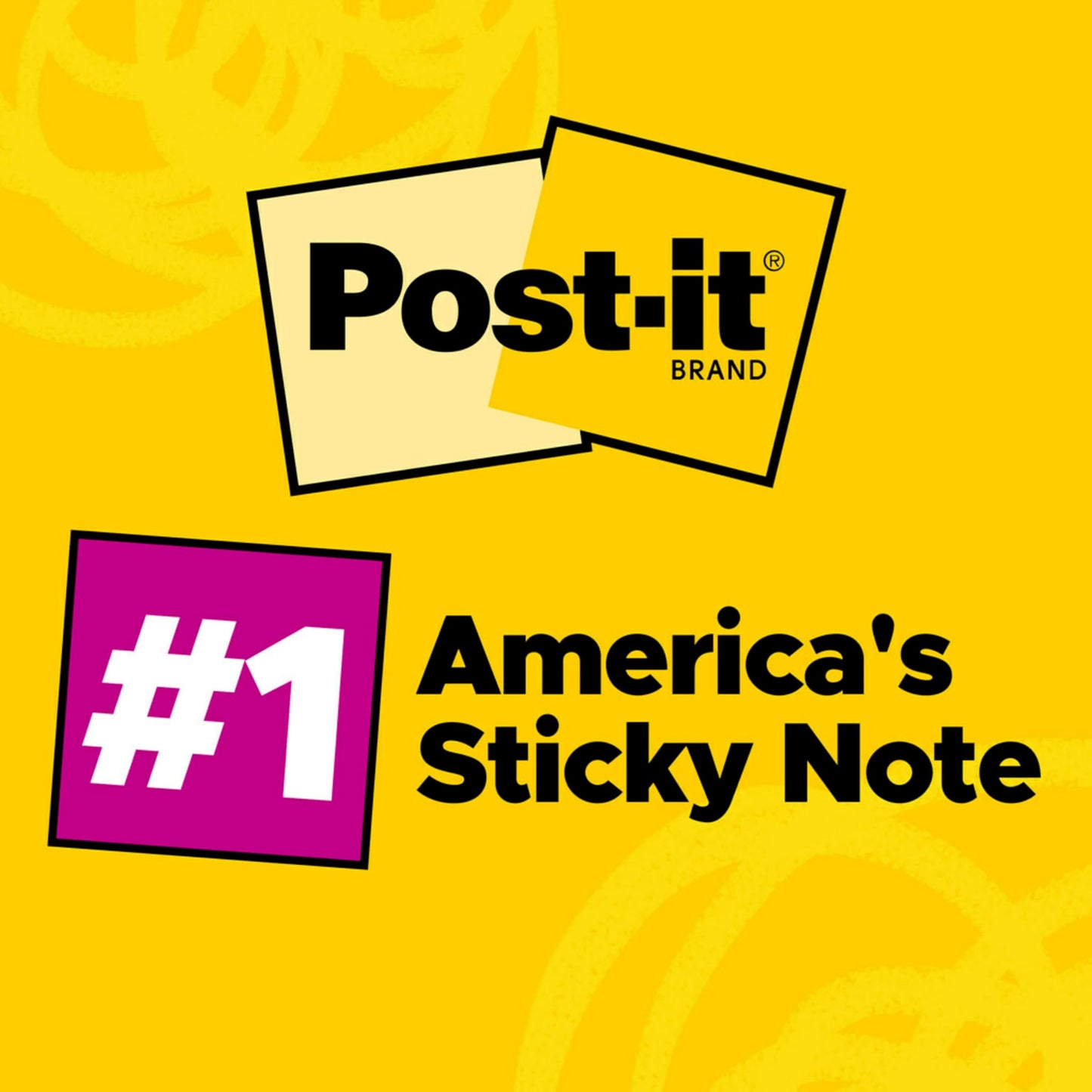 Post-it Notes, 3 x 3 in, The Iconic Canary Yellow Note, 12 Lined Pads