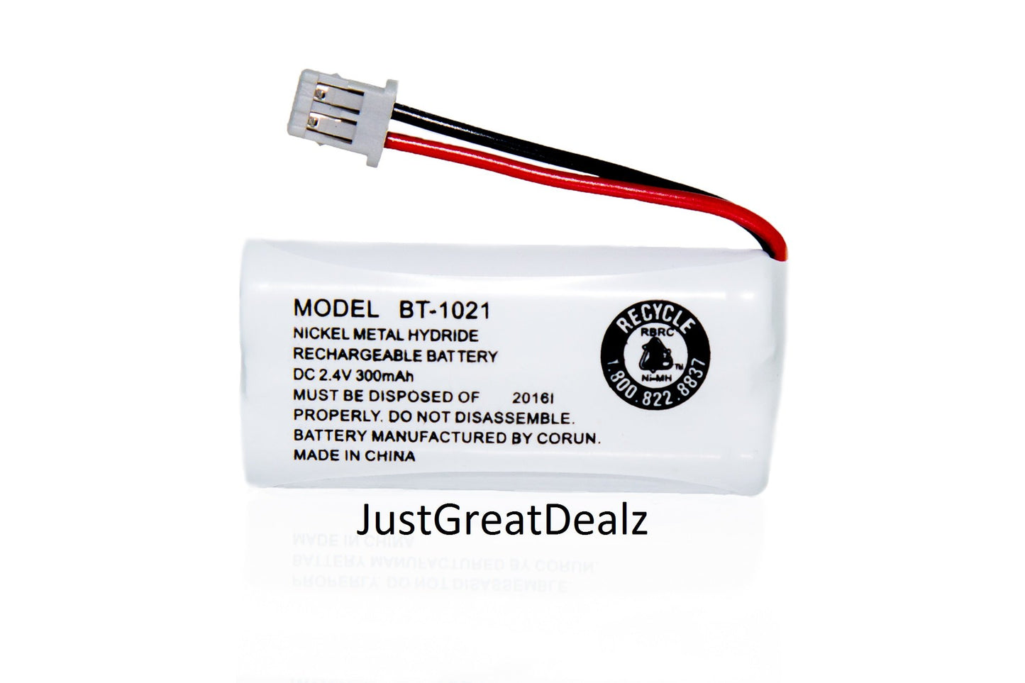 JustGreatDealz Battery BT-1021 BT1021 BBTG0798001 for Uniden Cordless Handset Telephones (2-Pack)
