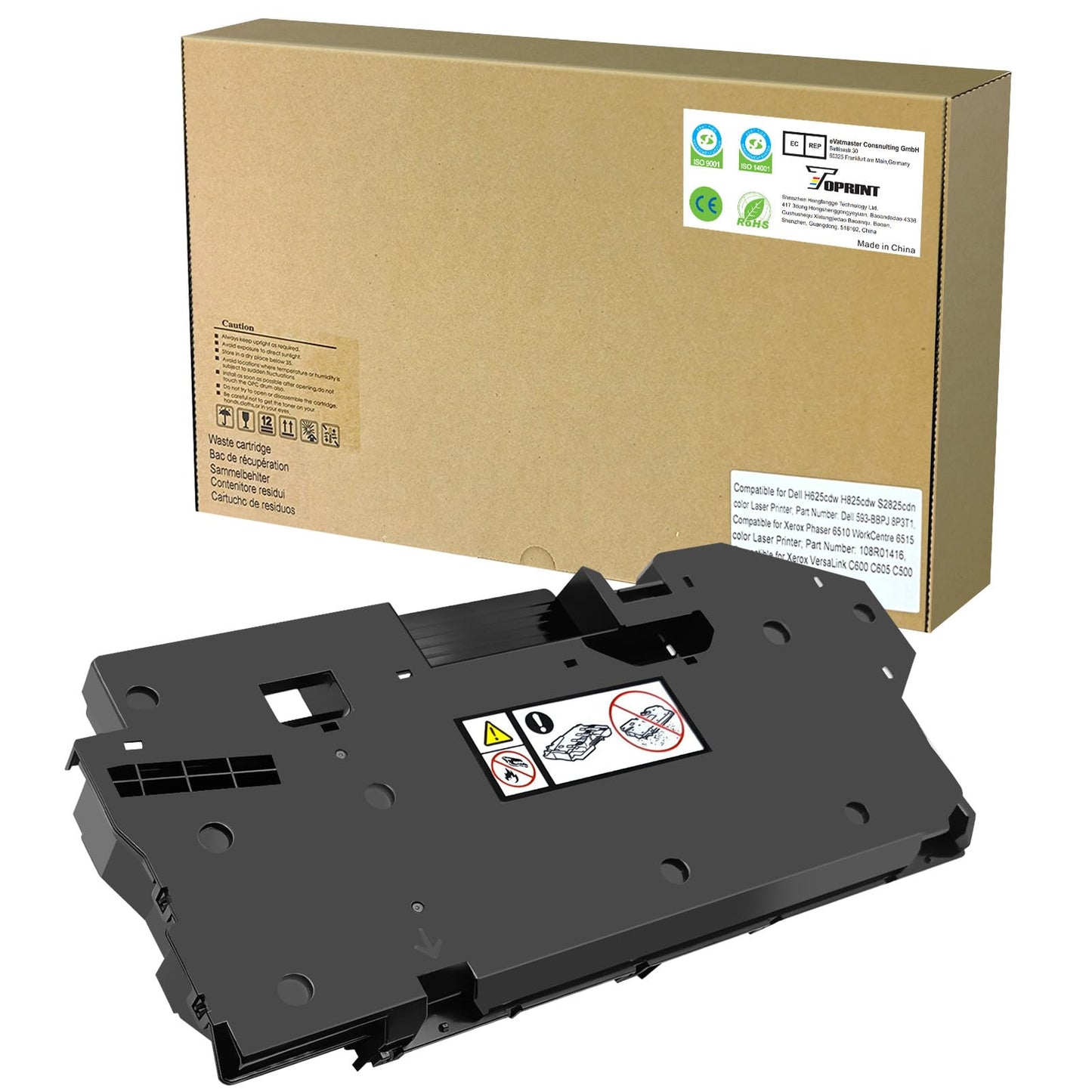 TOPRINT Waste Toner Cartridge Collection Container Box 30000 Pages 108R01416 for Xerox Phaser 6510, WorkCentre 6515, Dell H625cdw H825cdw S2825cdn