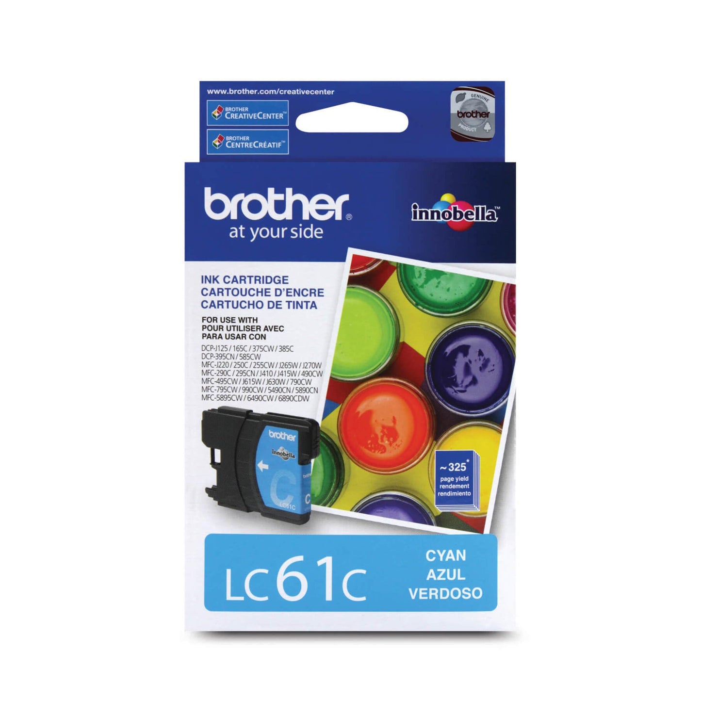 Brother® LC61C Cyan Ink Cartridge