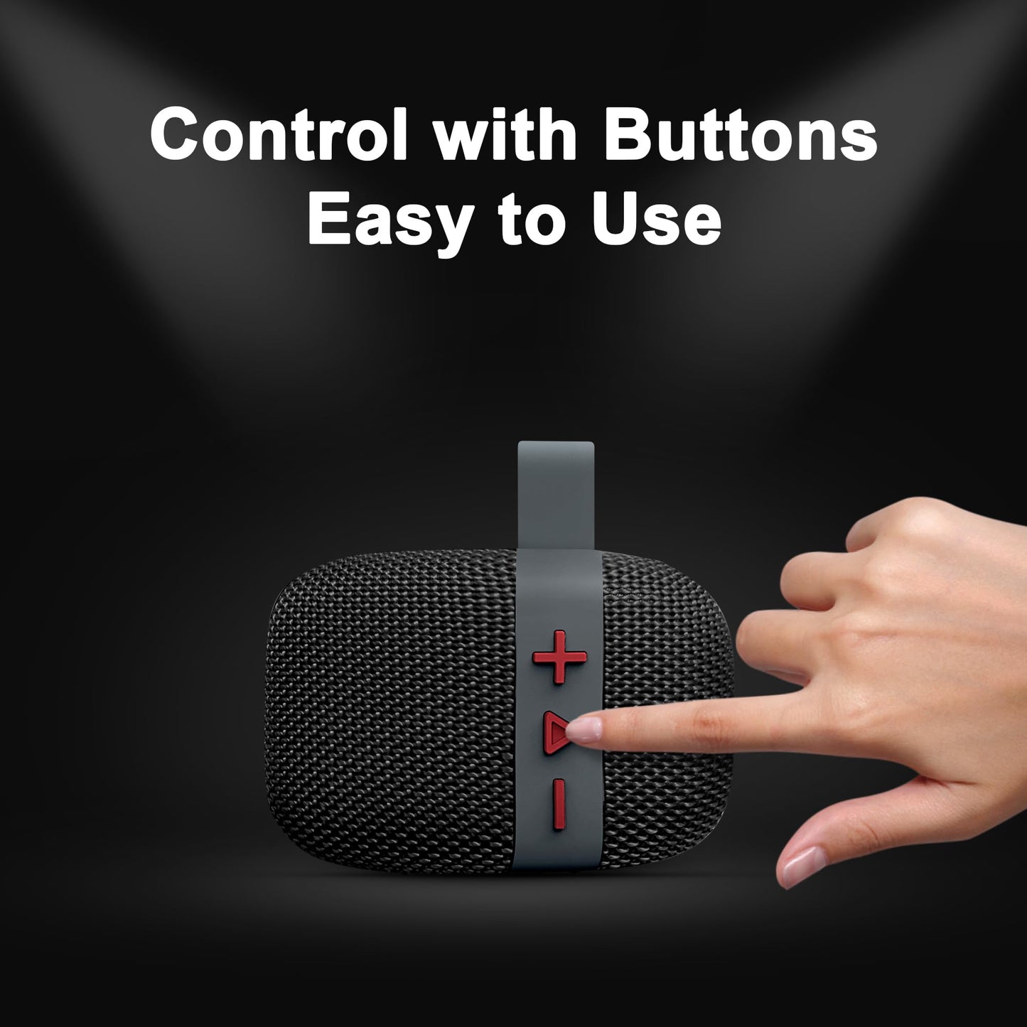Fisher Portable Bluetooth Speakers, Clip-On Speakers Bluetooth Wireless, IPX5 Waterproof Speaker,10W Peak Power Bluetooth Speaker Stereo HD Sound, BT