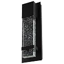 Ciata Wall Sconce Lighting -Integrated LED Reflects Warm White Lighting Through Bubble Glass -Indoor/Outdoor Rectangular Wall Light Fixture -Modern
