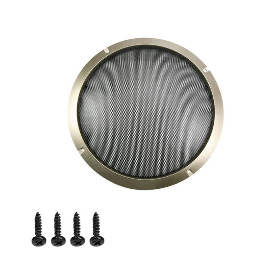 Fielect 11inch Speaker Grill Cover Mesh Decorative Circle Subwoofer Guard Protector Cover Audio Accessories Gold