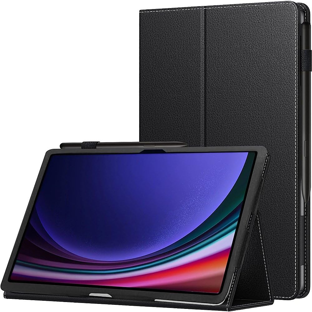SaharaCase - Venture Series Folio Case for Galaxy Tab S10 Lite (2025), S10 FE, Tab S9 and Tab S9 FE, Black, (TB00324)