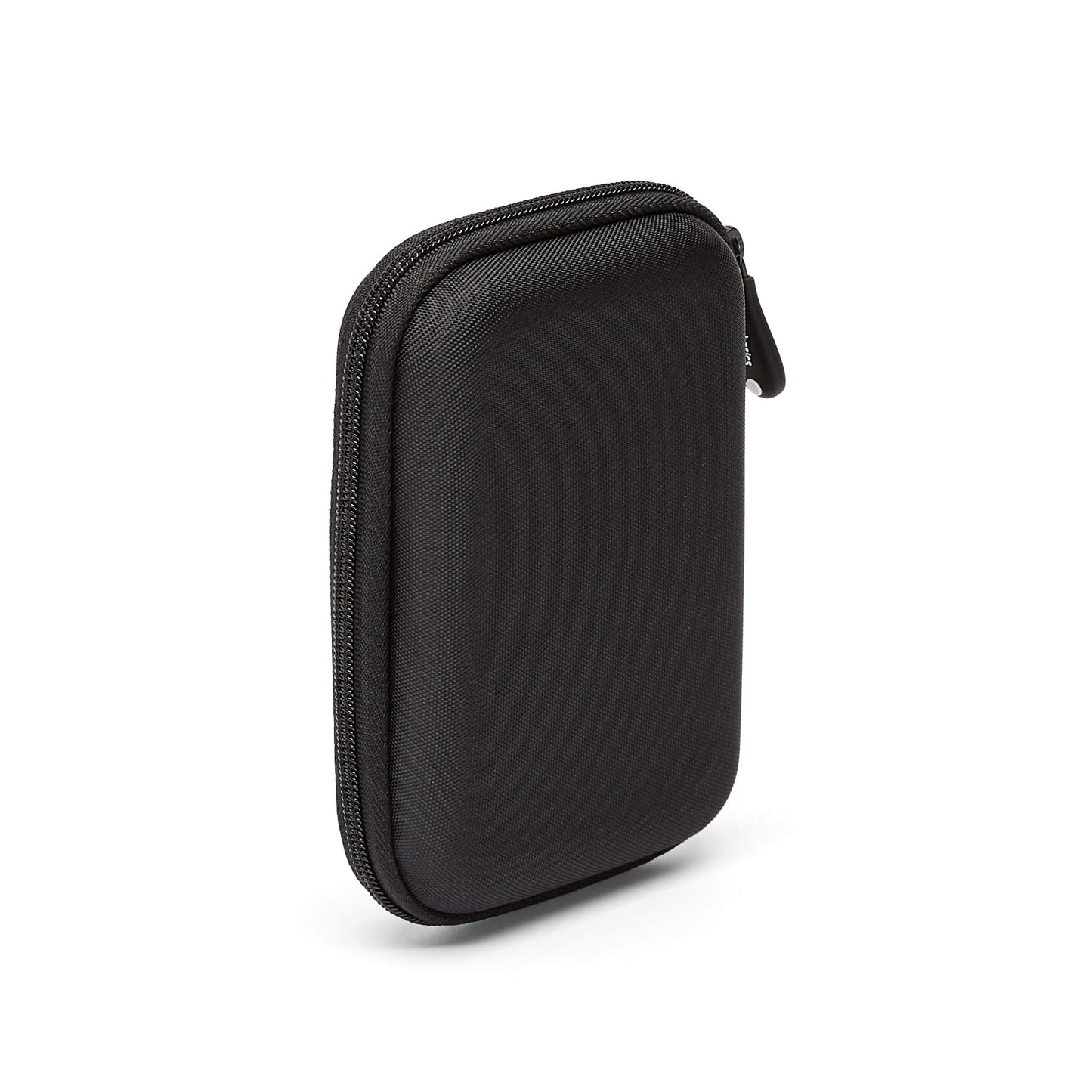 Amazon Basics Portable External Hard Drive Carrying Case with Mesh Storage, Protection, Secure Strap, Black