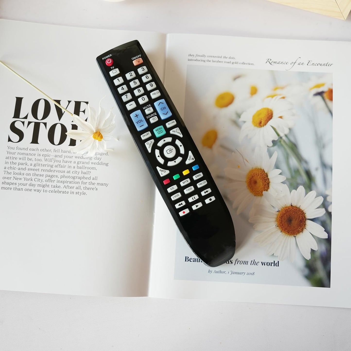 Replaced Remote Control Compatible for Samsung PN63B550T2F LN40B630N1FXZA LN40B530P7F PN50A550S1FXZA LN46B540P8FXZA LN40A550P3FXZX TV
