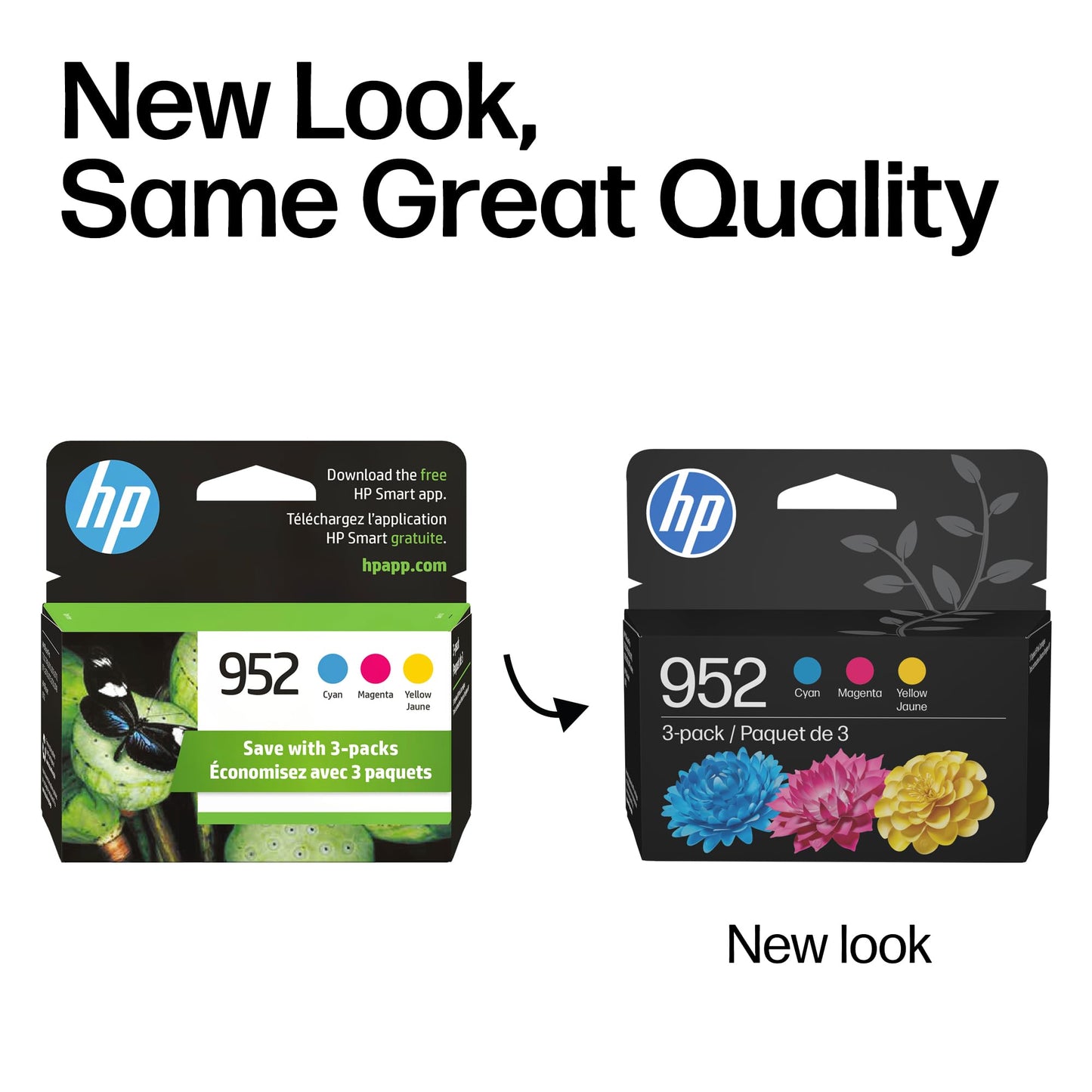 HP 952 Cyan, Magenta, Yellow Ink Cartridges (3-Pack) | Works with OfficeJet 8702, Pro 7720, 7740, 8210, 8710, 8720, 8730, 8740 Series | N9K27AN