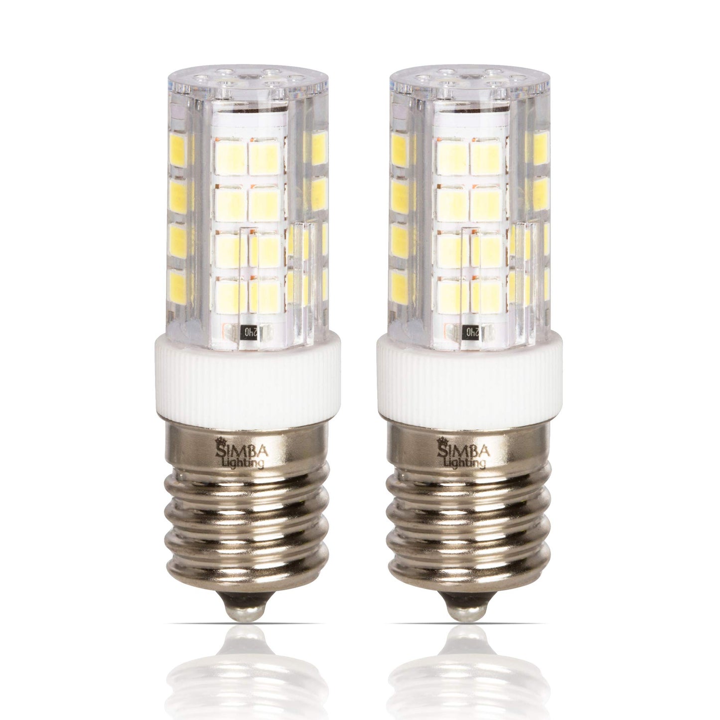 Simba Lighting LED T6 4W Microwave Appliance Light Bulb E17, 6000K, 2 Pack