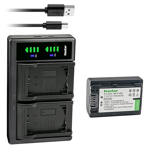 Kastar 1-Pack Battery and LTD2 USB Charger Replacement for Sony HDR-CX350, HDR-CX360, HDR-CX370, HDR-CX380, HDR-CX390, HDR-CX400, HDR-CX410
