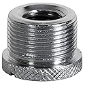 OnStage On-Stage MA-300 5/8" Male to 3/8" Female Knurled Mic Screw Adapter, 2 Pieces
