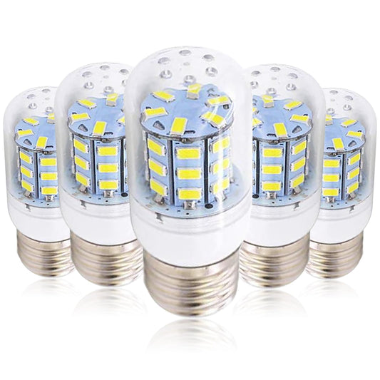 MaoTopCom 5W E26/E27 LED Bulb Corn Light Bulbs(5 Pack)- 5730 SMD 24 Leds Bulb Lamp 450LM Daylight White 6000K LED Corn Bulb Replacement for Home