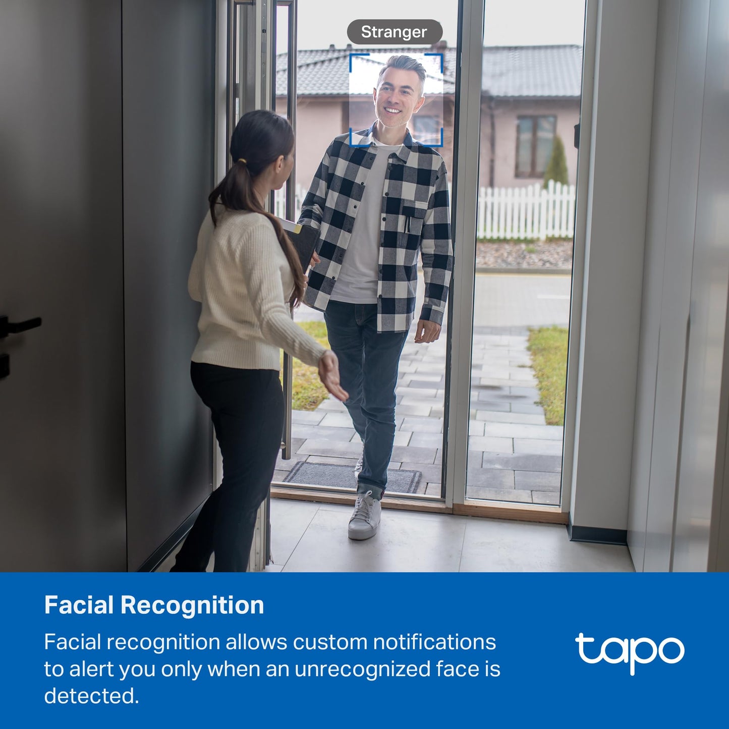 Tapo 4K Indoor Pan/Tilt Wired Security Camera - Works as a Baby Monitor, Person/Pet Detection, Facial Recognition, 360° AI Motion Tracking