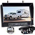 RV Backup Camera Wireless Easy Install: Plug & Play for Furrion Pre-Wired RVs - 7? HD Touch Key Monitor, 1080P DVR, 4-Channel Split-Screen, Night