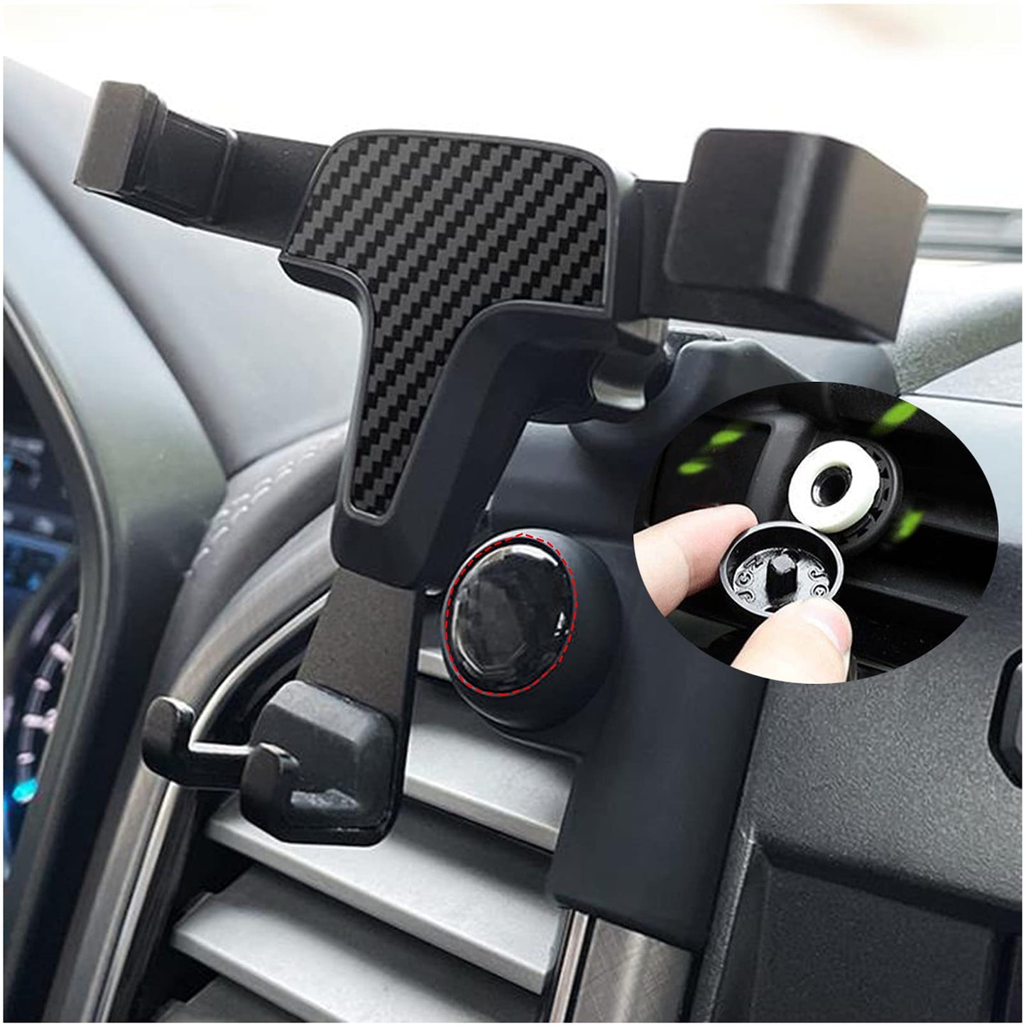 ITrims Car Phone Holder for Ford F-150 F150 2015-2020, Car Air Vent Cell Phone Holder Cradles Mount Compatible for iPhone 11 pro/XS/XR/X/8/7, Galaxy