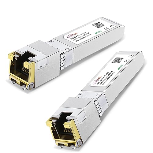 10GBase-T SFP+ to RJ-45 Transceiver, 10G SFP+ Copper Module for Cat6a/Cat7 Ethernet Cable, 30m, Compatible with Cisco SFP-10G-T-S, Ubiquiti UniFi