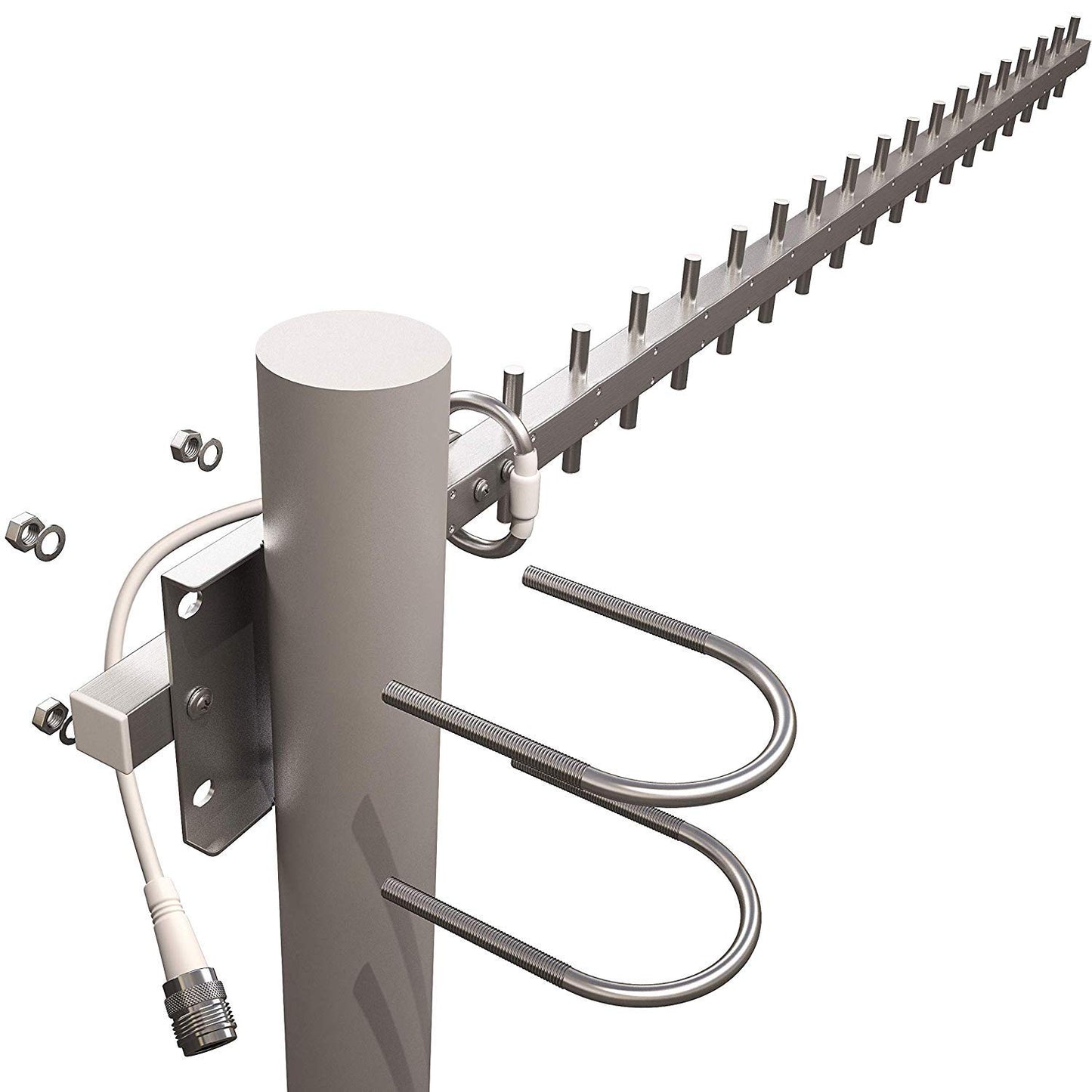 Tupavco TP513 Yagi WiFi Antenna 2.4GHz (17dBi) Outdoor Directional Signal (H:25° V:24°) Long Distance Range (High-Gain Weatherproof) Wireless Network