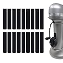 Cable Clams by Wrap-It Storage - 5" (18-Pack) Black - Cord Holder Strips with Adhesive for Desk Cable Management and to Hide Computer, Electrical, or