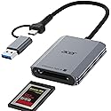 Acer CFexpress Type B Card Reader, 10Gbps USB 3.2 Gen 2 CF Express Type B Card Adapter, 2-in-1 USB-C&USB-A CFB Card Reader Compatible with iPhone