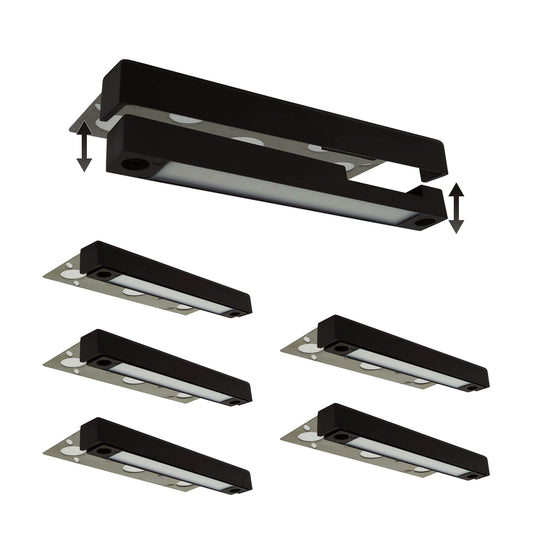 LUMENGY 7 Inch 2W LED Hardscape Light, 2700K Warm White, Easy Replaceable Feature, Includes 3 Mounting Plates for Outdoor Steps, Retaining Walls
